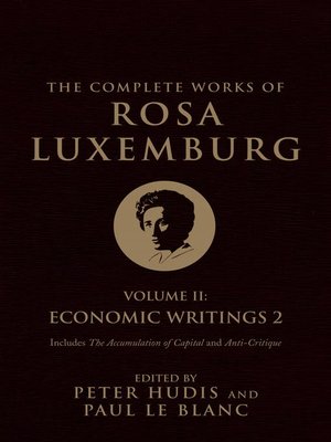 cover image of The Complete Works of Rosa Luxemburg, Volume 2